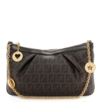 Fendi Zucchino Spalmati Forever Pochette Moro Black 1 of 11