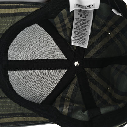 Burberry Cotton Icon Check Baseball Hat M Green 7 of 9