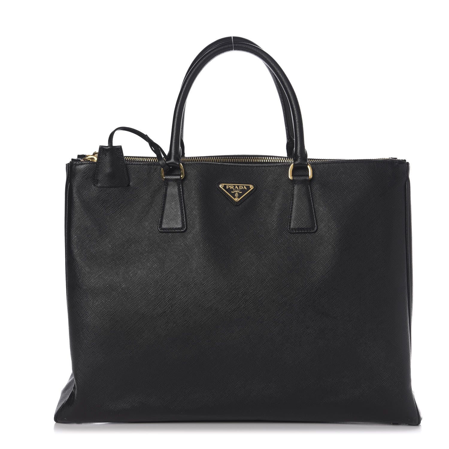 Prada Saffiano Lux Extra Large Galleria Double Zip Tote Black 1 of 10
