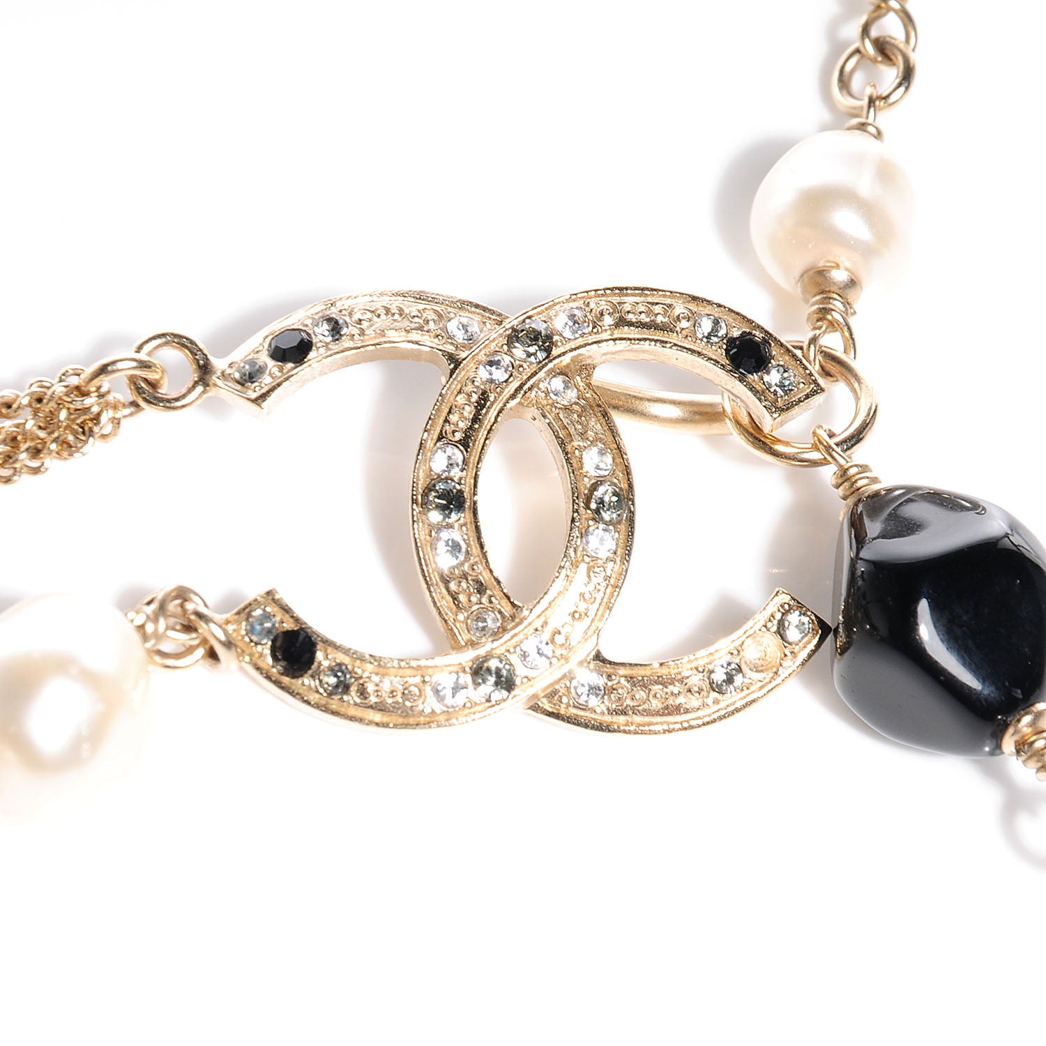 Chanel Pearl CC Beaded Belt Light Gold 3 of 7