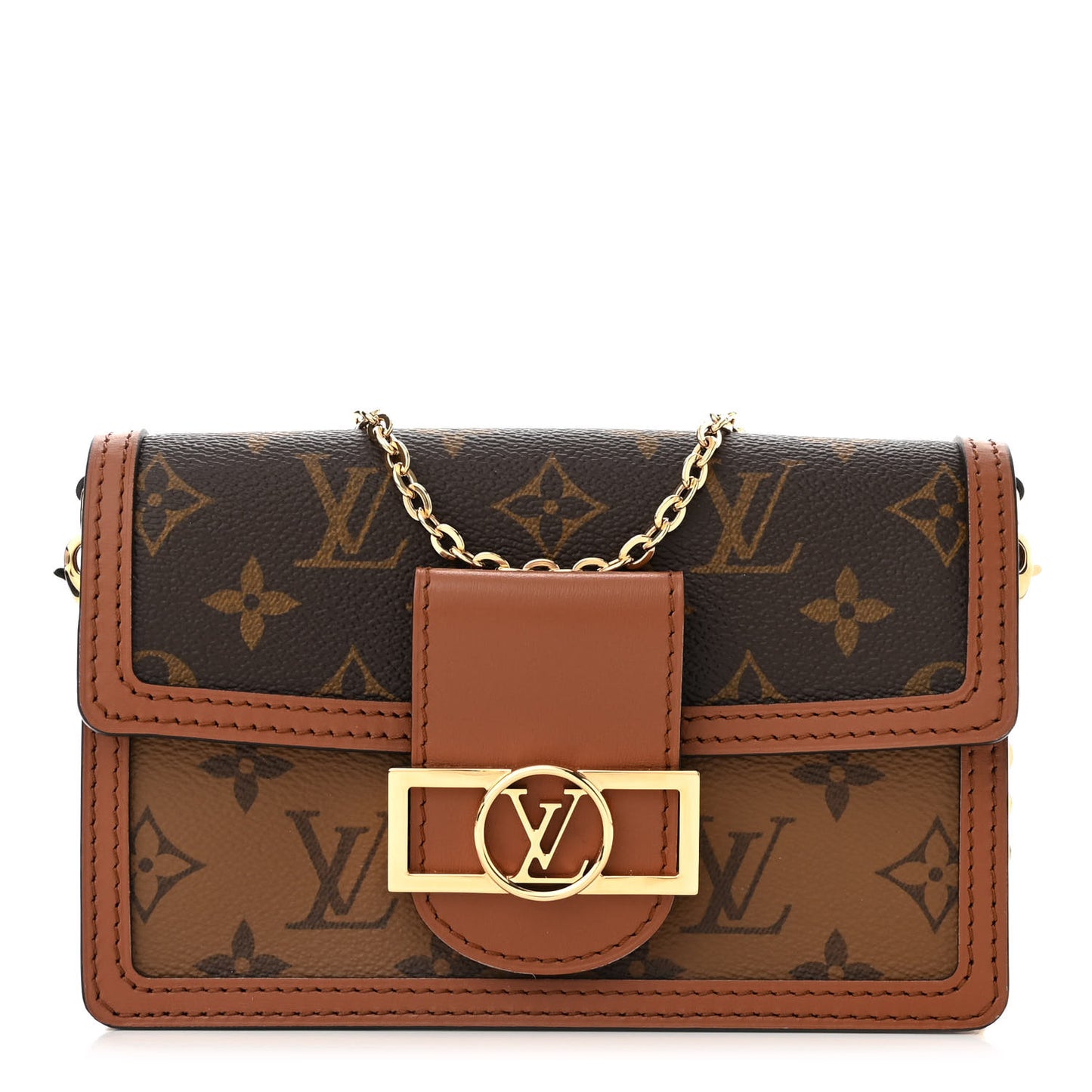 Reverse Monogram Dauphine Chain Wallet