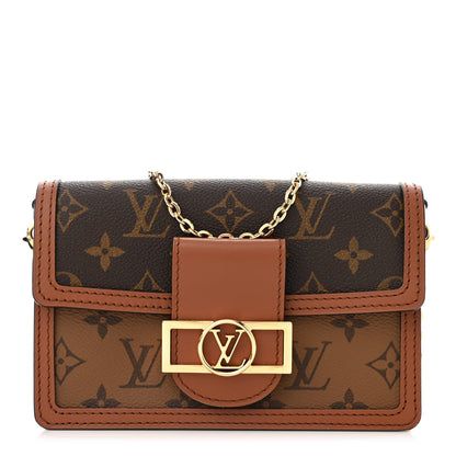 Louis Vuitton Reverse Monogram Dauphine Chain Wallet 1 of 10