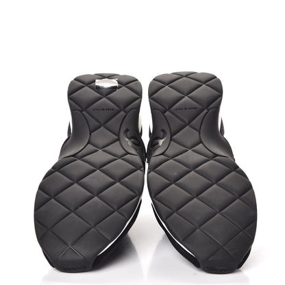 Chanel Stretch Fabric CC Sneakers 40 Black 5 of 8