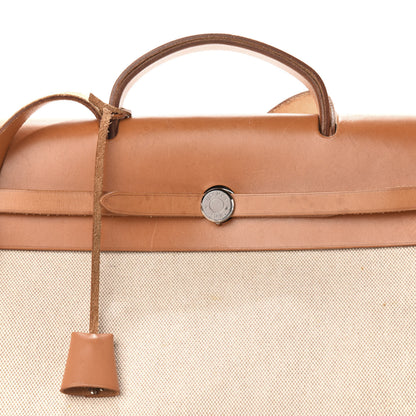 Hermes Toile Vache Calfskin Herbag 39 MM Natural 12 of 12