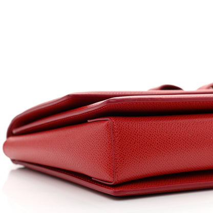 Salvatore Ferragamo Printed Calfskin Ginny Shoulder Bag Red 8 of 10