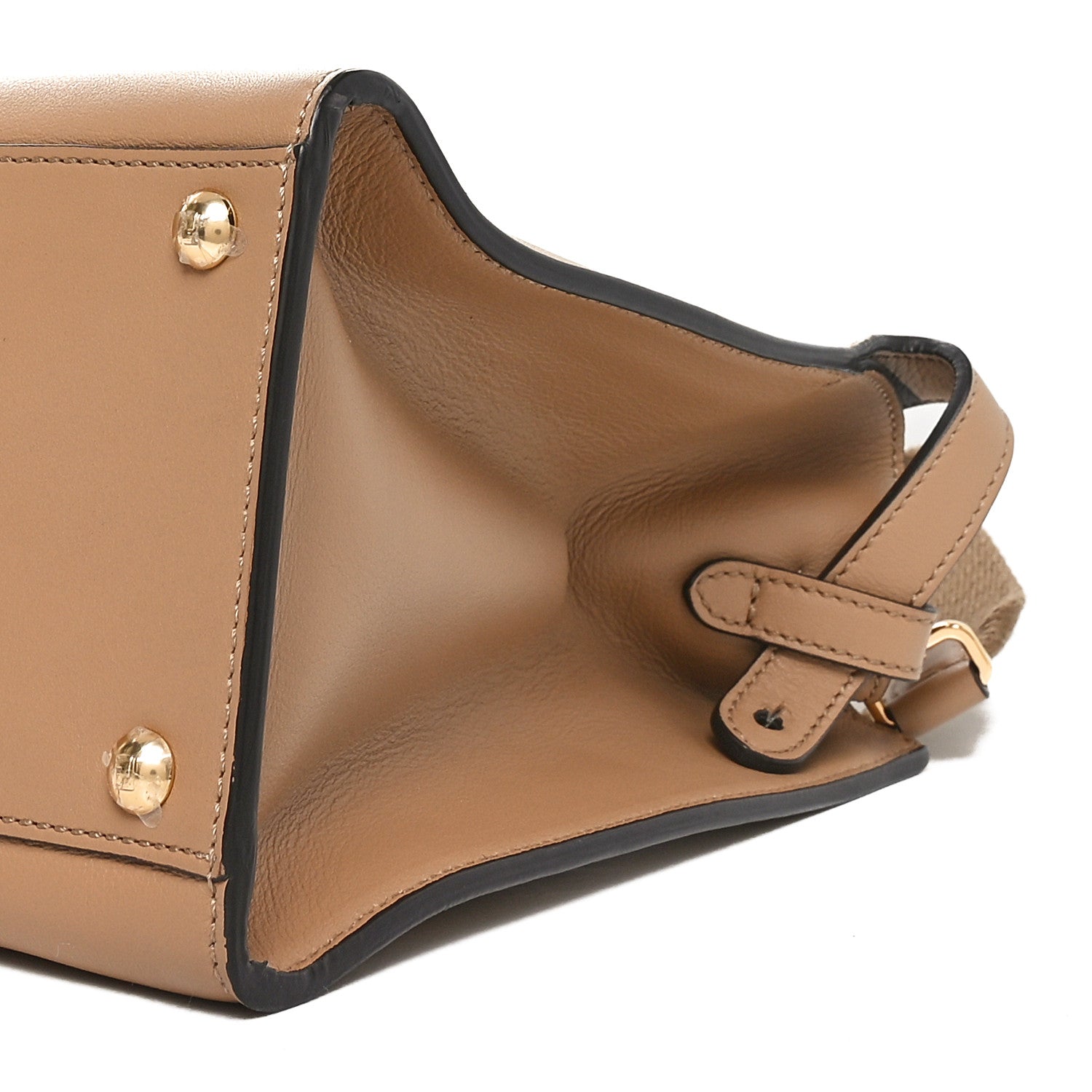 Fendi Vitello Seta Nabuck Pequin Medium Peekaboo X-Lite Cuoio Tabacco Moro 9 of 9