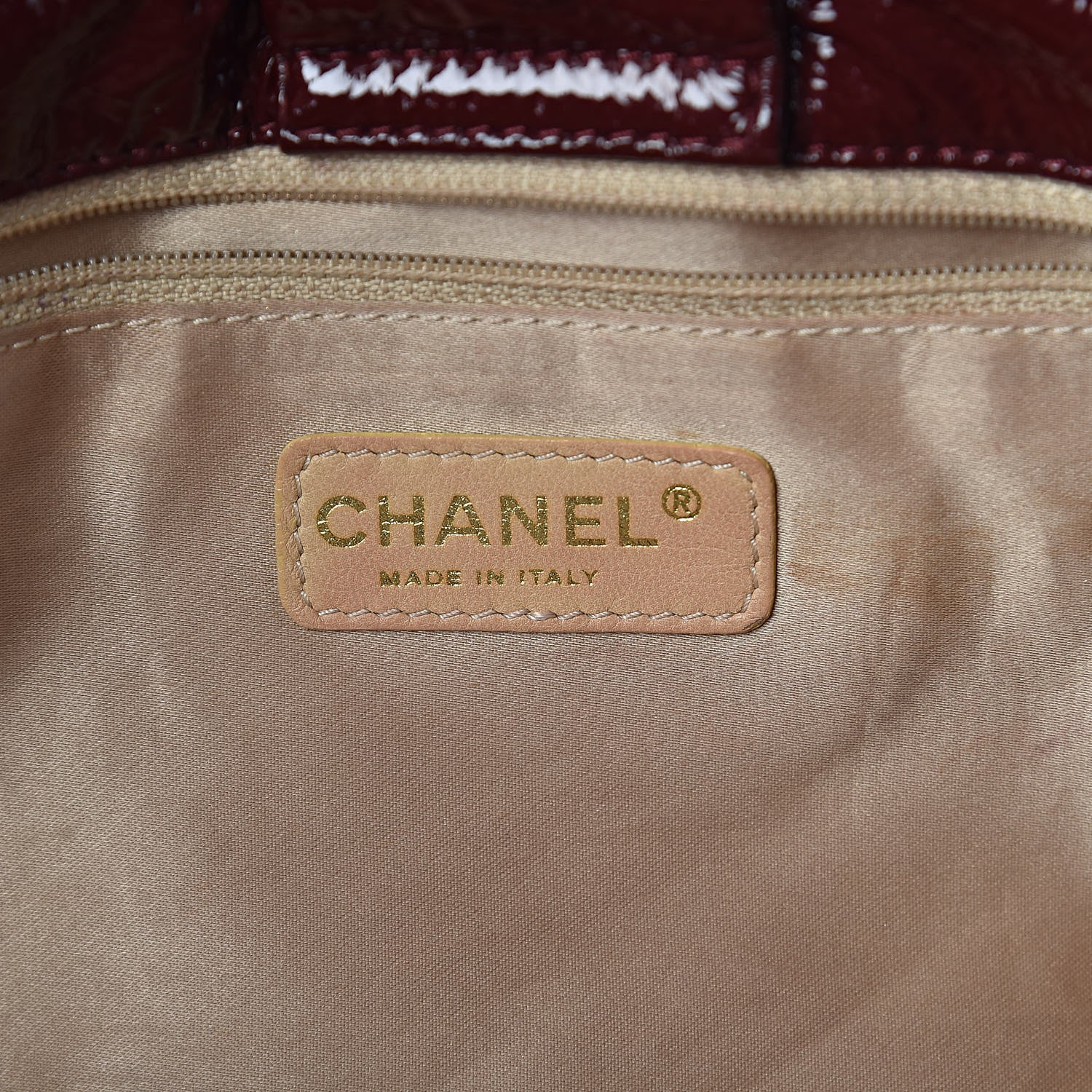 Chanel Vinyl Medium Rock and Chain Flap Bordeaux 6 of 10