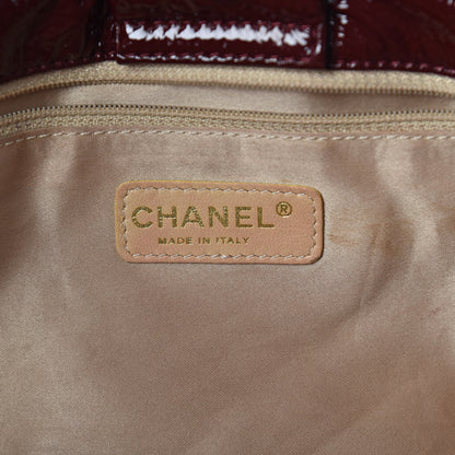 Chanel Vinyl Medium Rock and Chain Flap Bordeaux 6 of 10