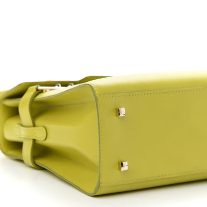 Delvaux Calfskin MM Tempete Satchel Absinthe Lime 7 of 8