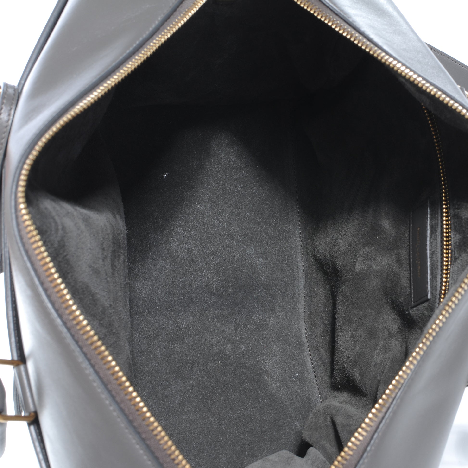 Saint Laurent Leather Classic Duffle 6 Bag Gray 8 of 8