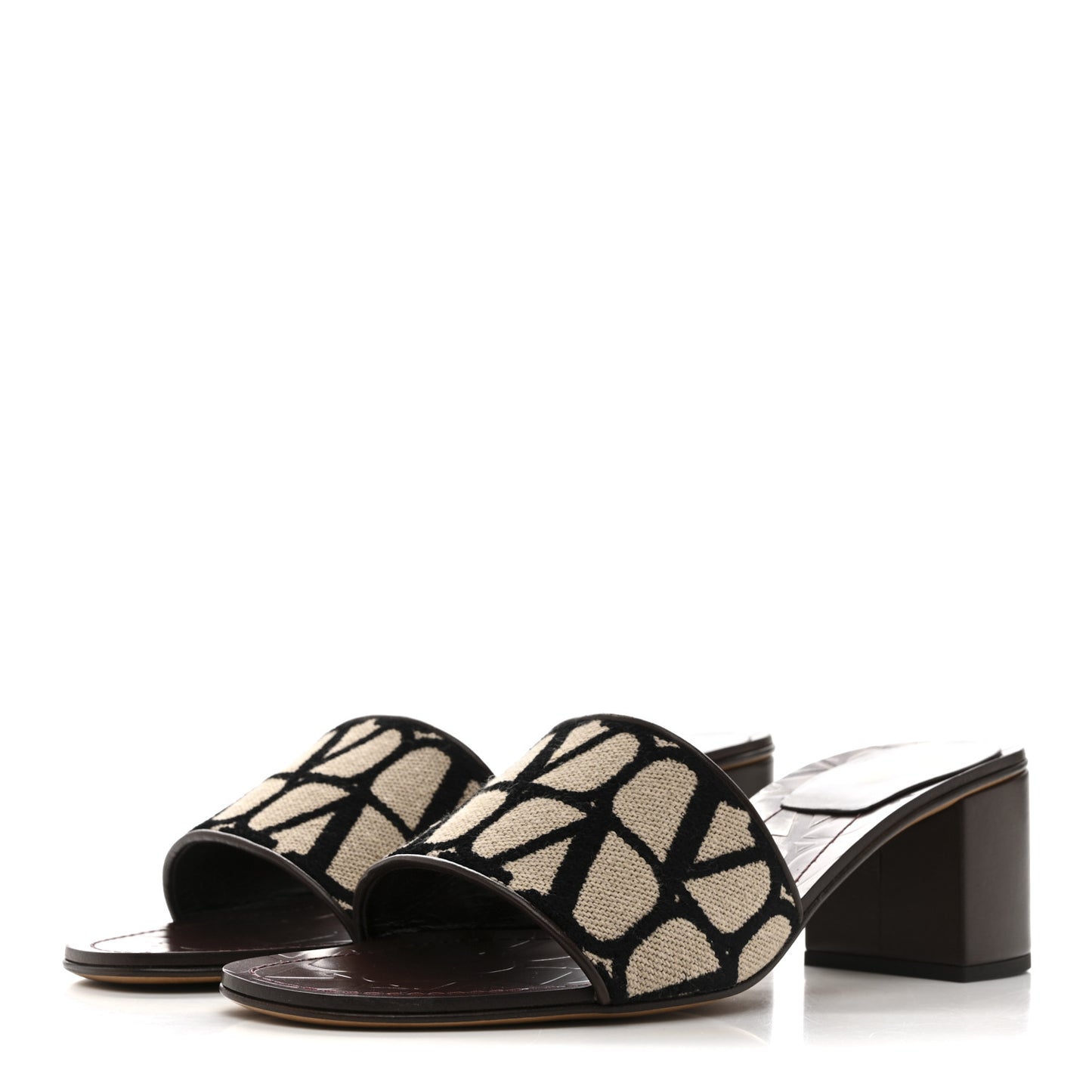 Toile Iconographe Vlogo Sandals 41  Naturale Black Brown Fondant