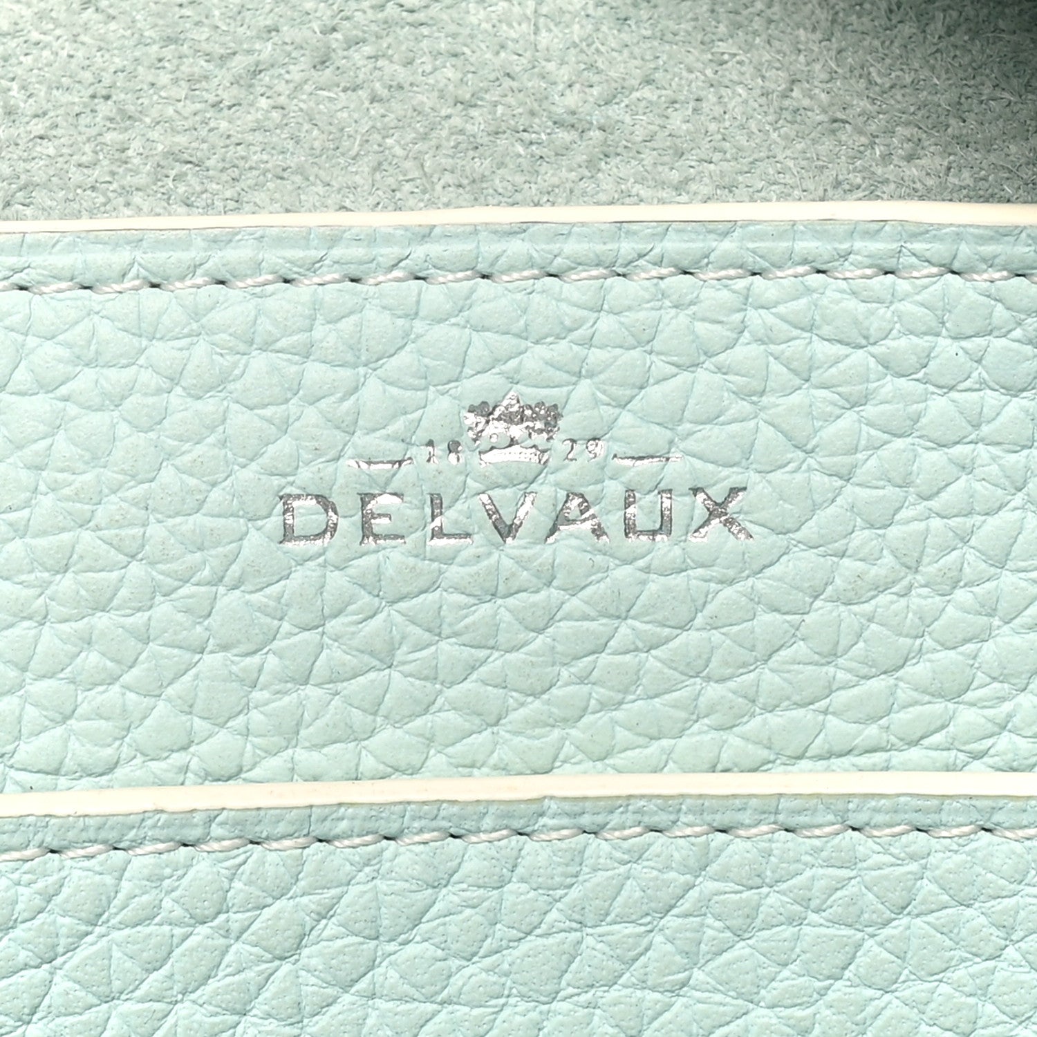 Delvaux Taurillon Soft Mini Cool Box Satchel Light Blue 6 of 9