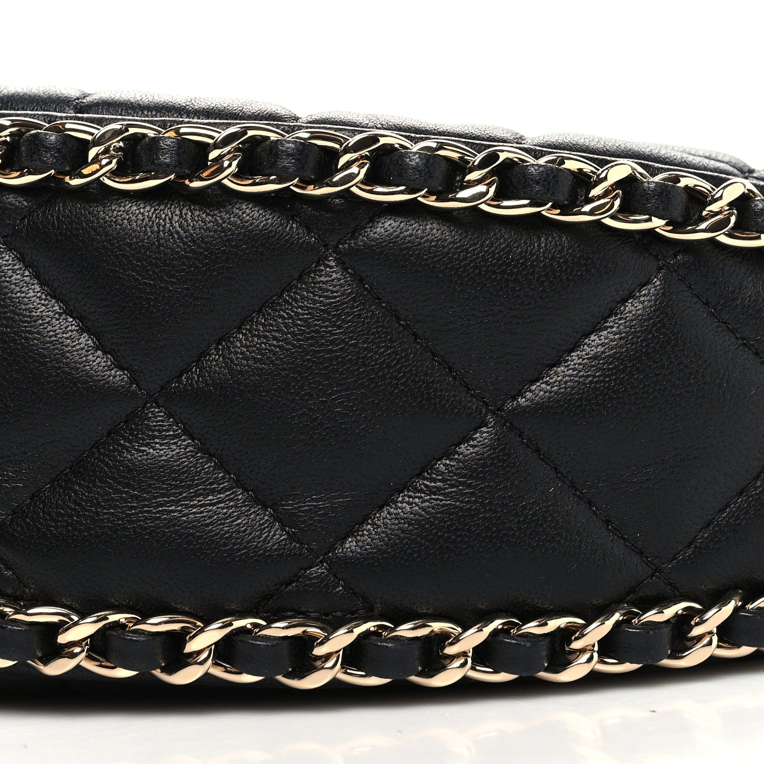 Chanel Lambskin Quilted Small Hobo Bag Black 9 of 10