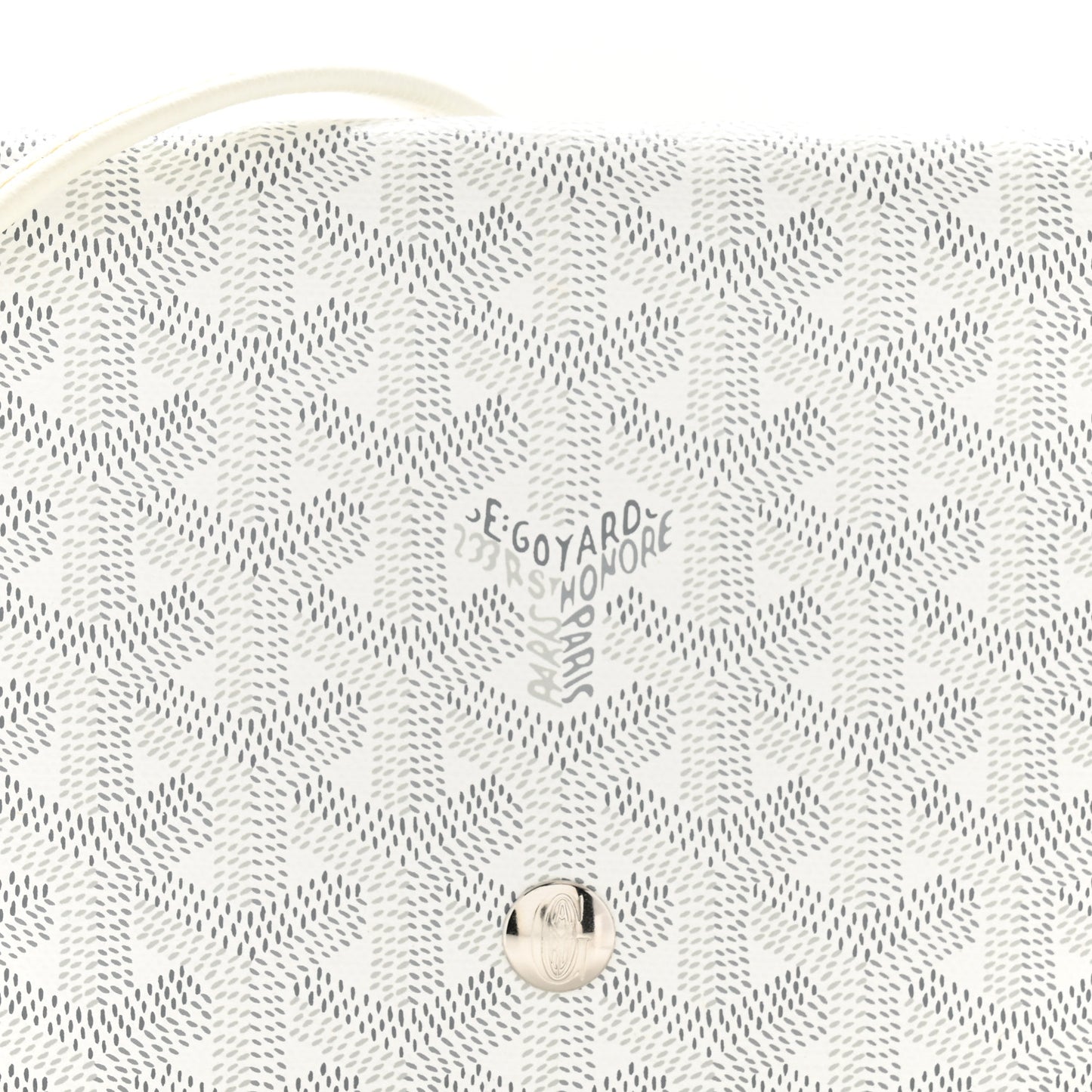 Goyardine Plumet Wallet Clutch White