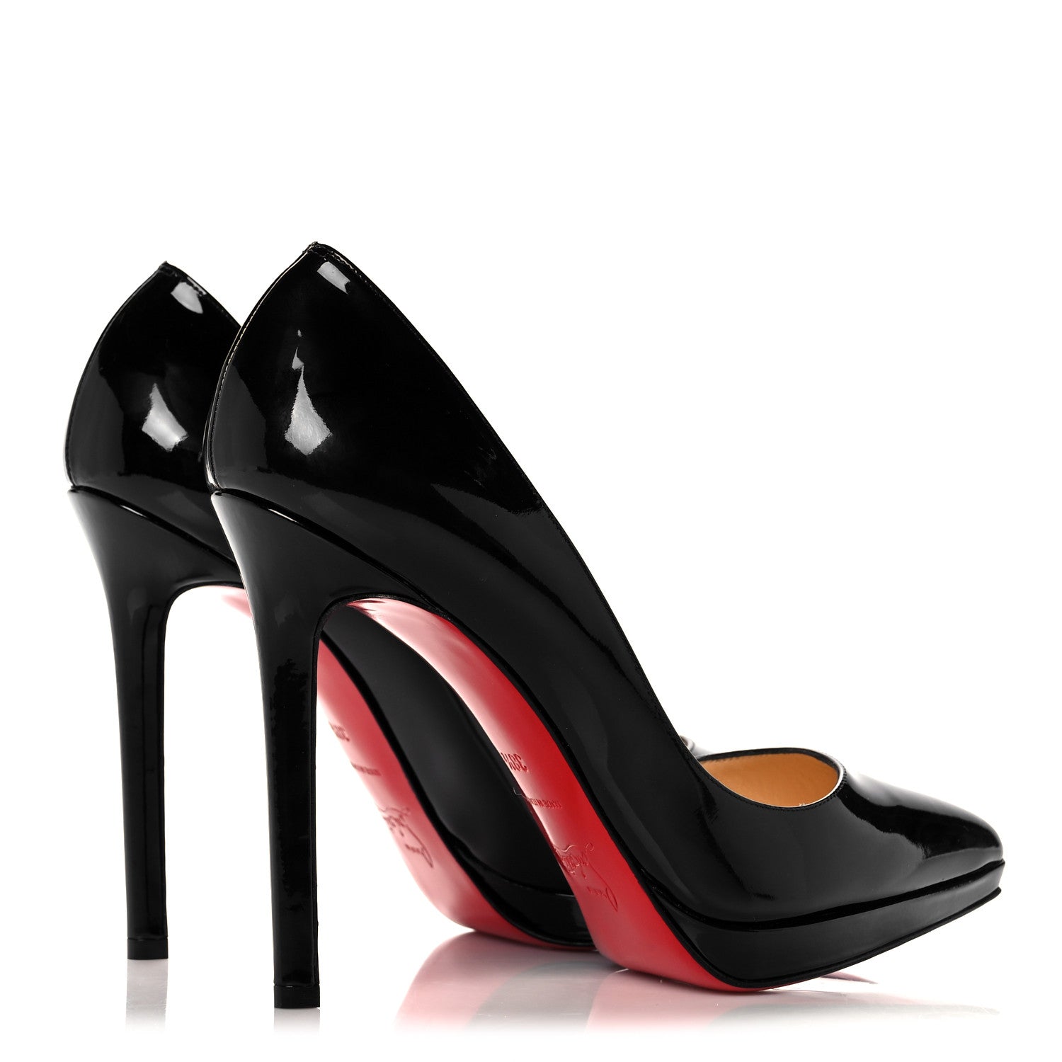 Christian Louboutin Patent Pigalle Plato 120 Pumps 38.5 Black 4 of 12