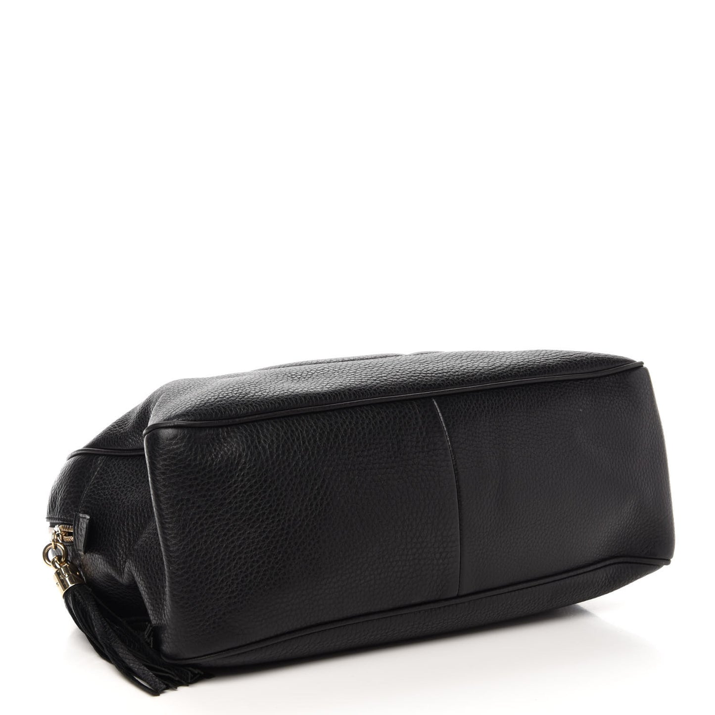 Pebbled Calfskin Medium Soho Bowler Black