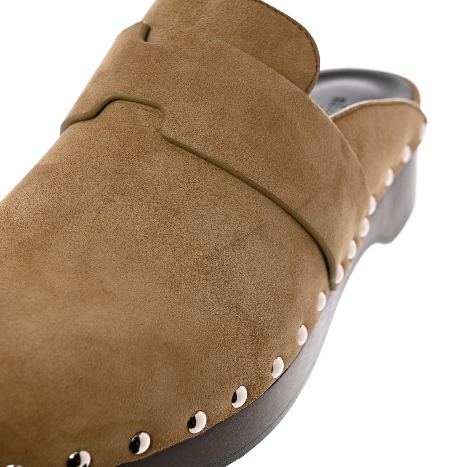 Hermes Suede Goatskin Calya Mules 40 in Beige Gobi 8 of 9