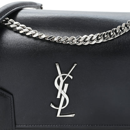 Saint Laurent Calfskin Medium Monogram Sunset Black 8 of 13
