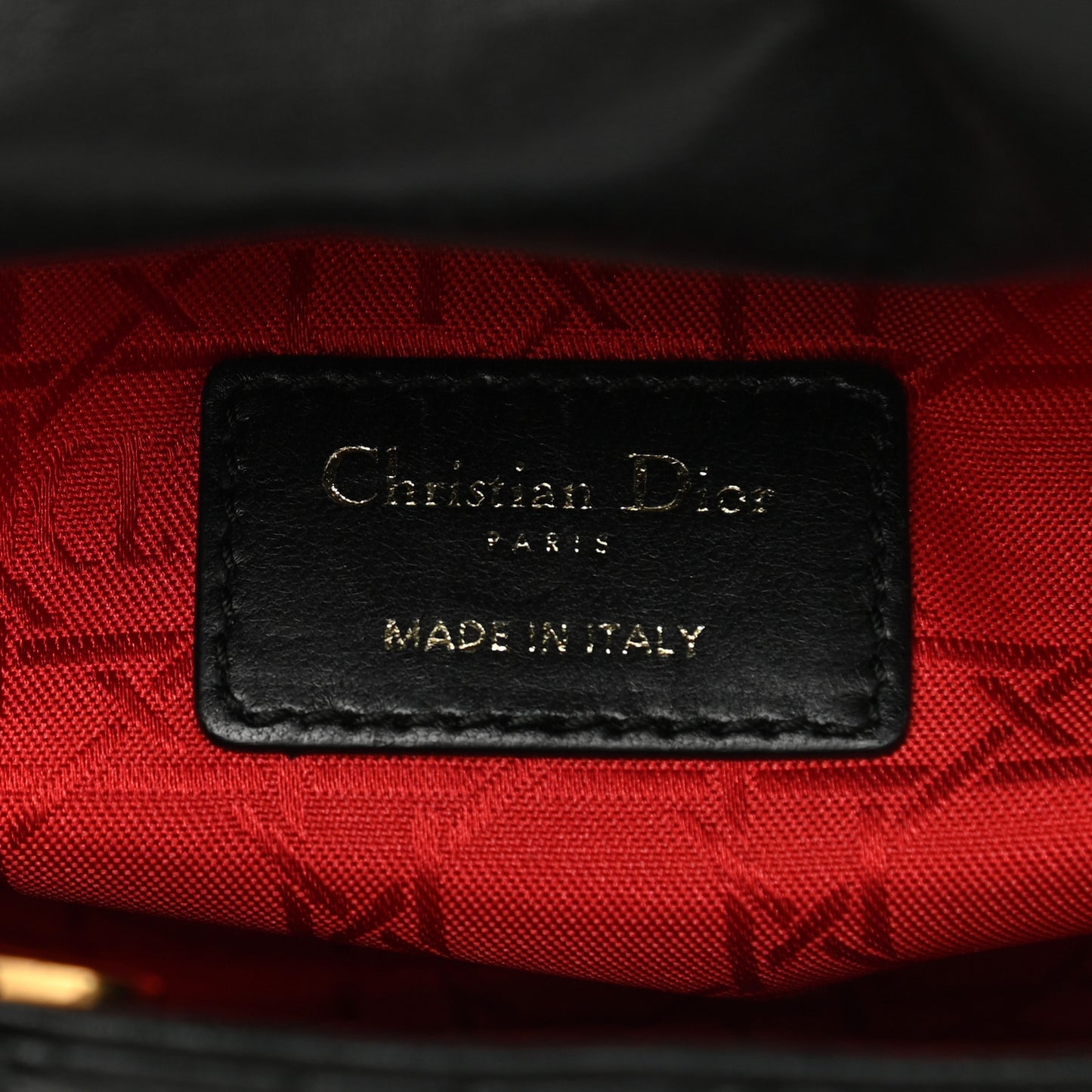 Lambskin Cannage Mini Lady Dior Black