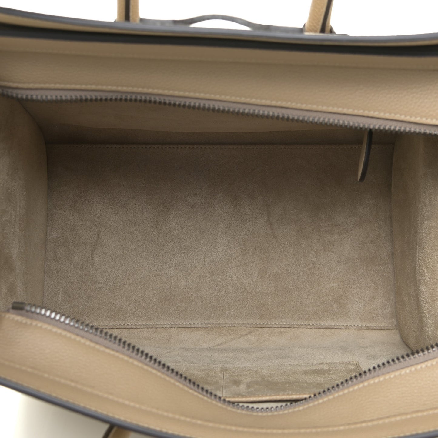 Drummed Calfskin Mini Luggage Taupe