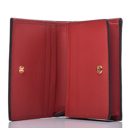 Gucci GG Supreme Monogram Bosco Patch Card Case Wallet Beige Malva Hibiscus Red 5 of 8