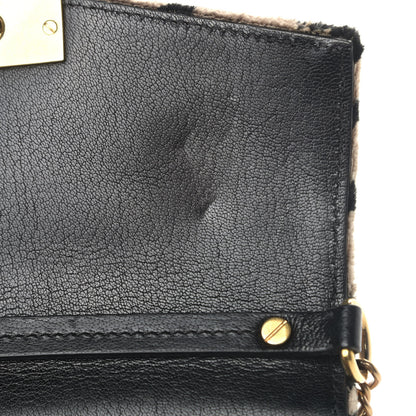 Givenchy Velvet Leopard Print Small GV3 Shoulder Bag Black 5 of 9
