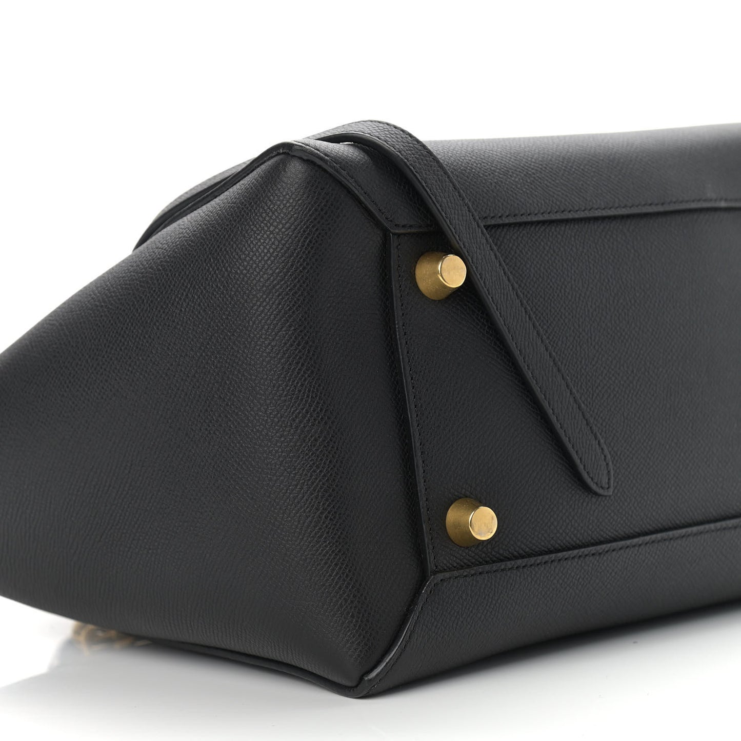 Grained Calfskin Mini Belt Bag Black