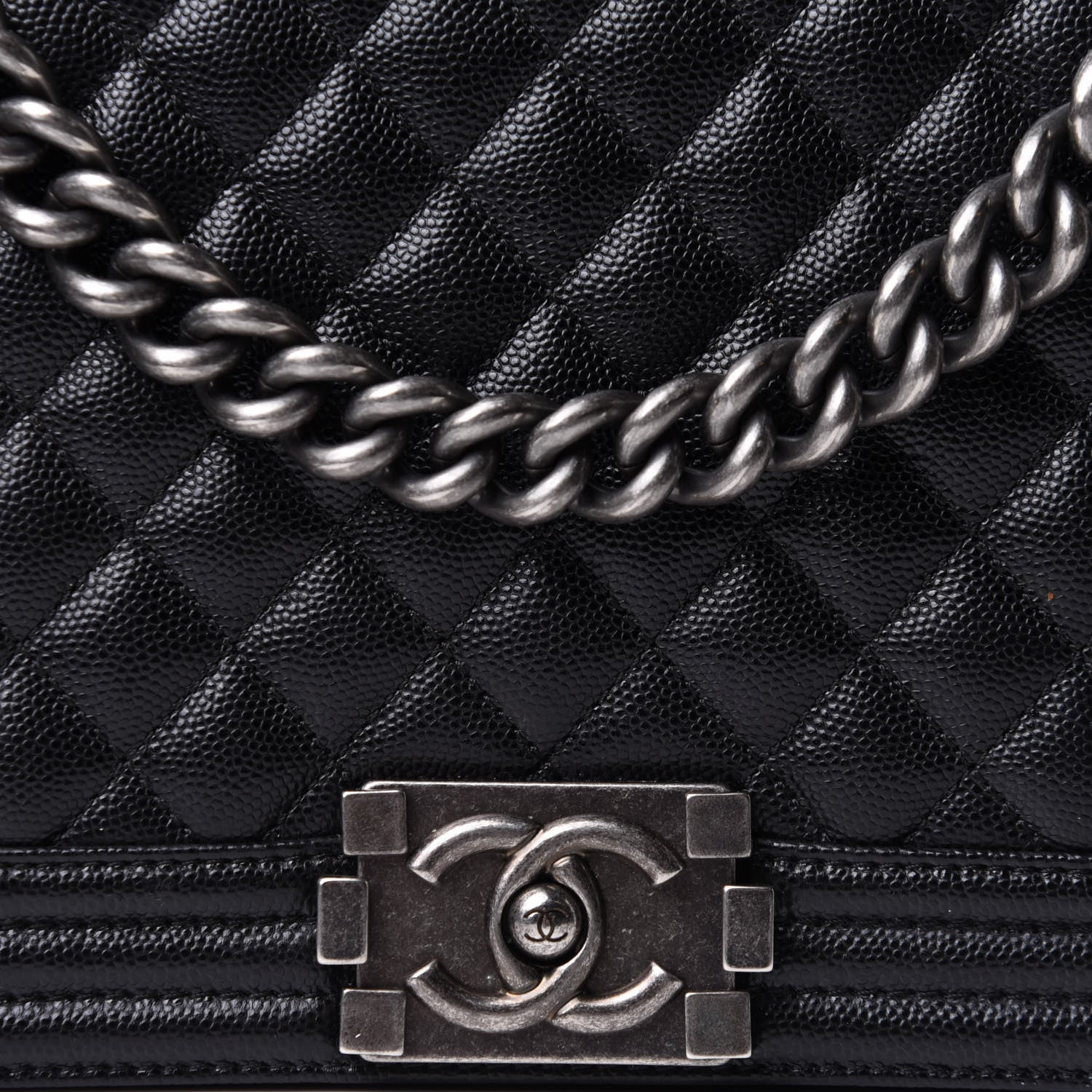Chanel Caviar Quilted New Medium Boy Flap Black 8 of 12
