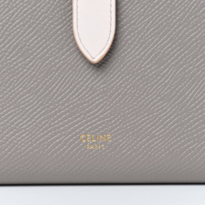 Celine Grained Calfskin Large Multifunction Strap Wallet Grey Vintage Pink 7 of 8