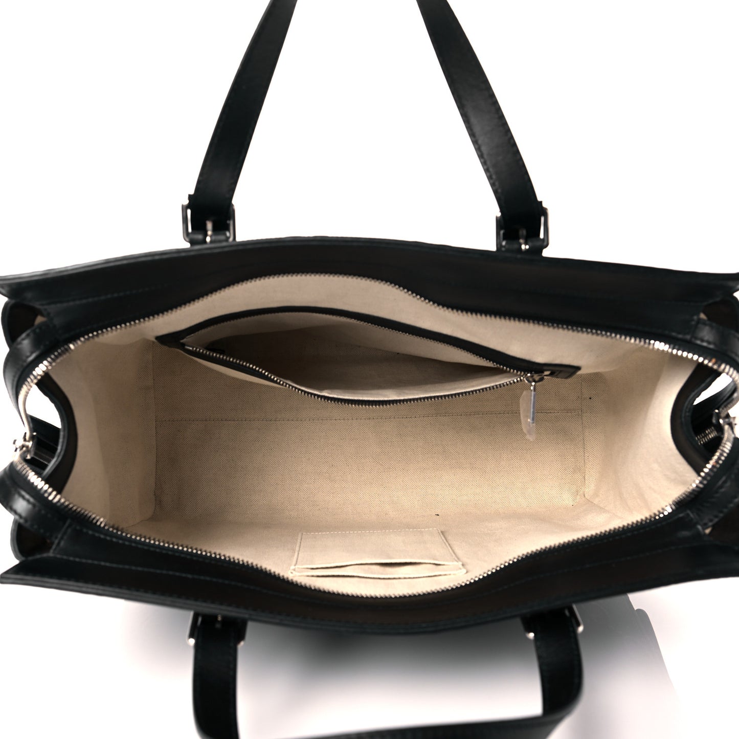 Calfskin GG Tennis Embossed Tote Bag Black