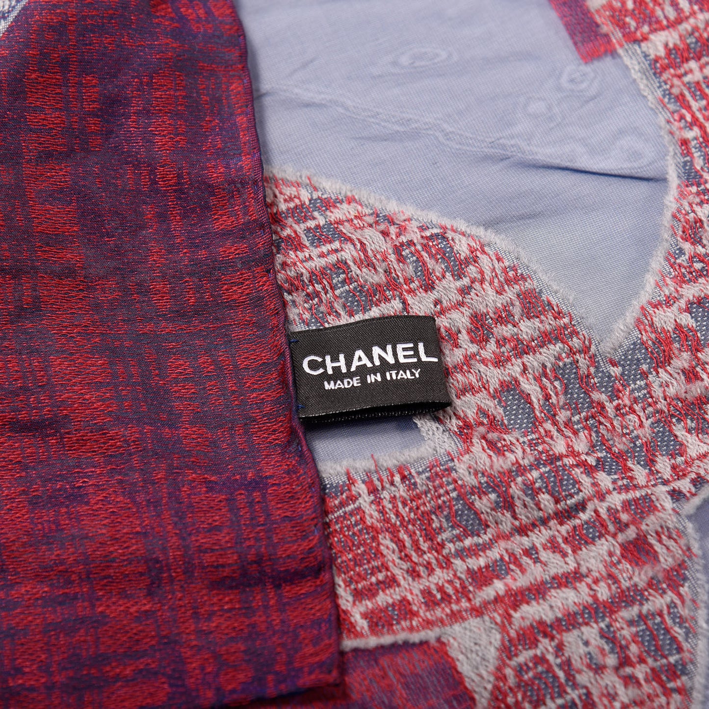 Silk Square Print CC Logo Scarf