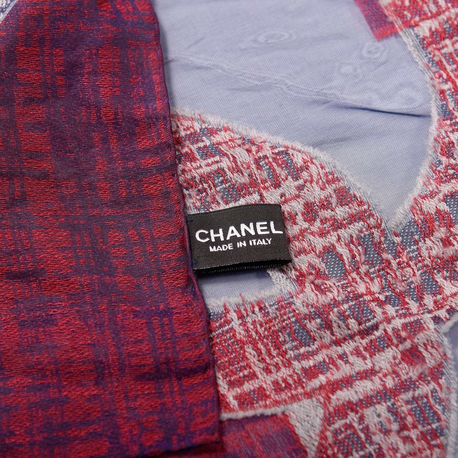 Chanel Silk Square Print CC Logo Scarf 3 of 3