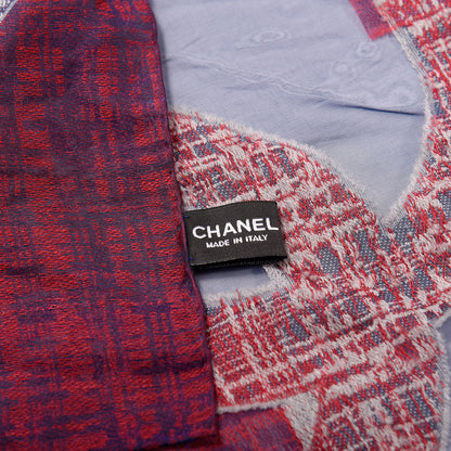 Chanel Silk Square Print CC Logo Scarf 3 of 3