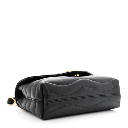 Louis Vuitton Calfskin LV New Wave Chain Bag Black 4 of 11
