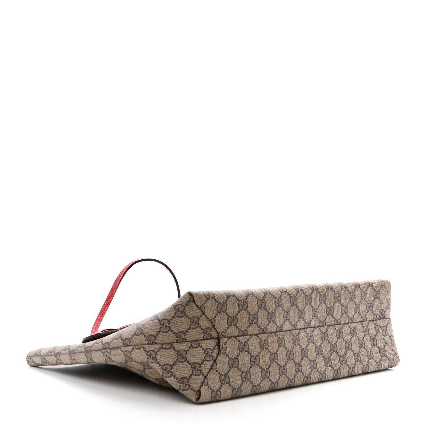 GG Supreme Monogram Large Reversible Tote Beige Red