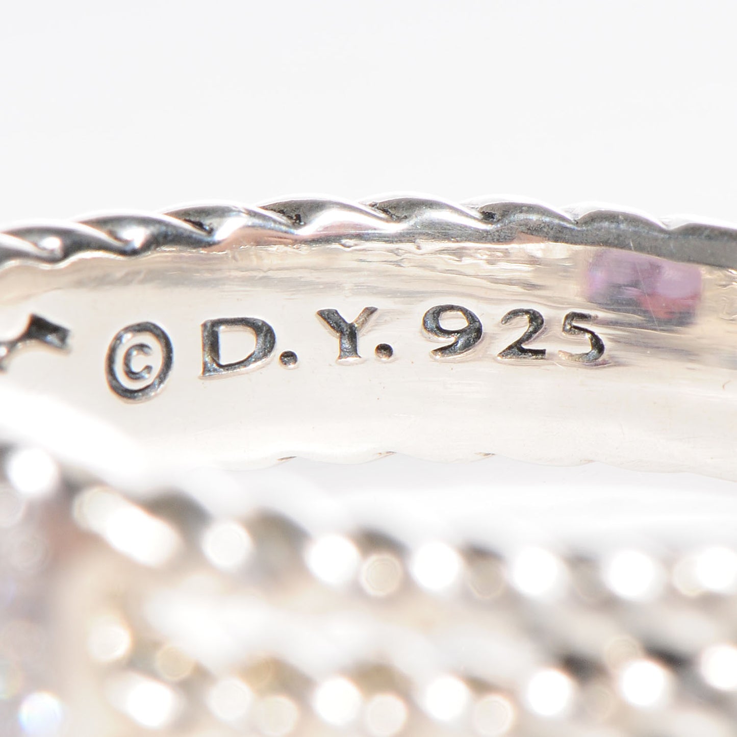 Sterling Silver Diamond Amethyst 10mm Petite Wheaton Ring 60 9