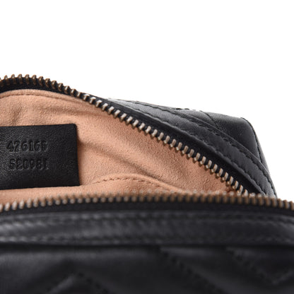 Gucci Calfskin Matelasse GG Marmont Cosmetic Case Black 7 of 7