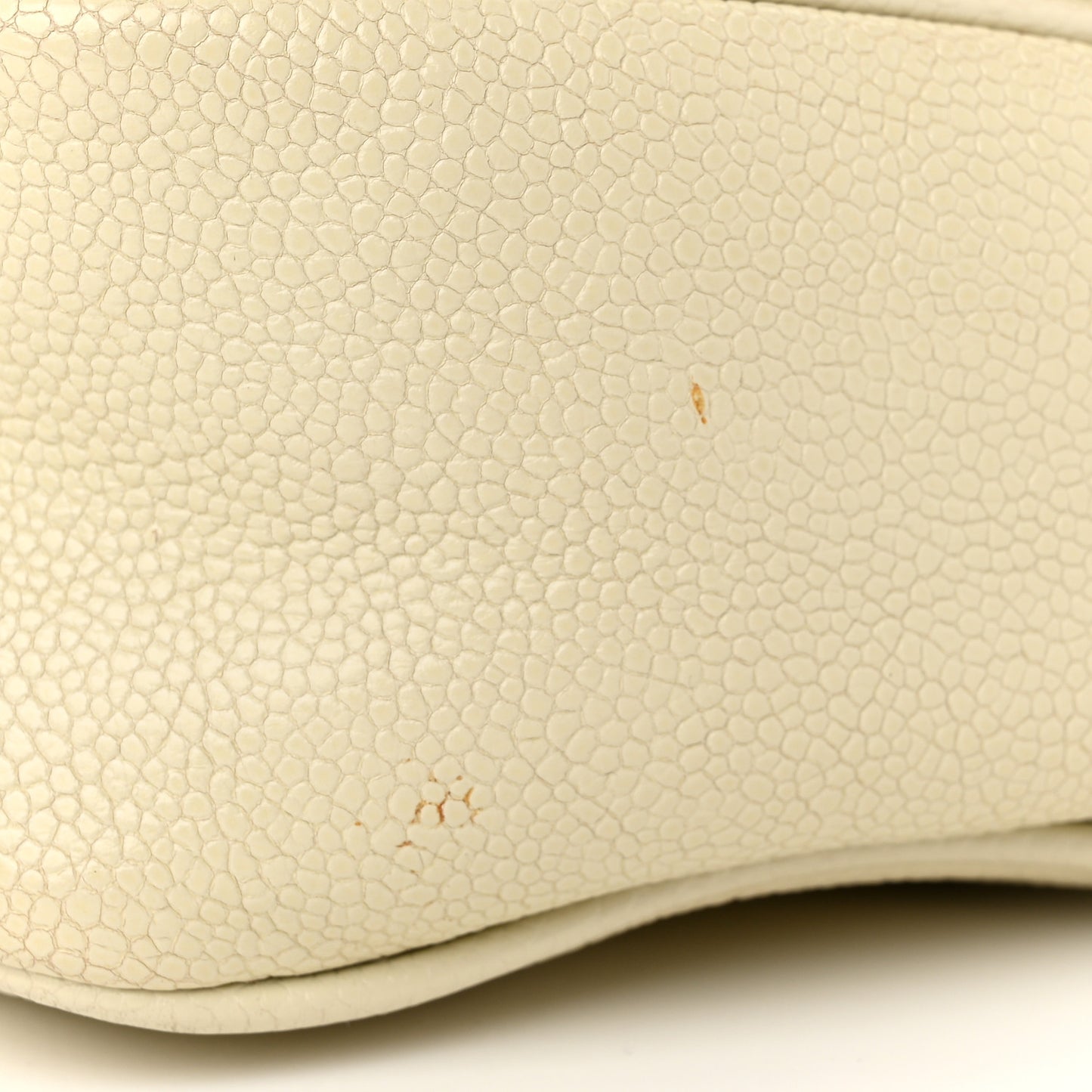 Glazed Caviar Pocket In The City Flap White