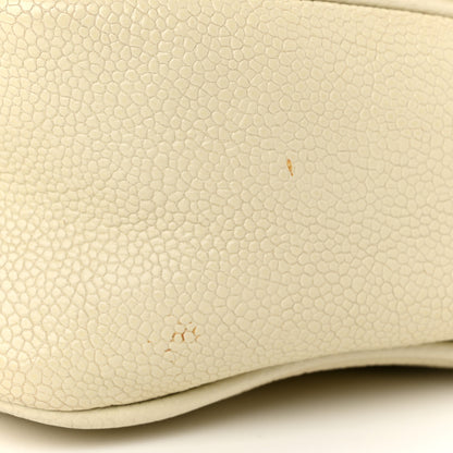Chanel Glazed Caviar Pocket In The City Flap White 11 of 12
