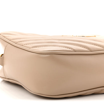 Saint Laurent Calfskin Matelasse Monogram Lou Camera Bag Dark Beige 9 of 10