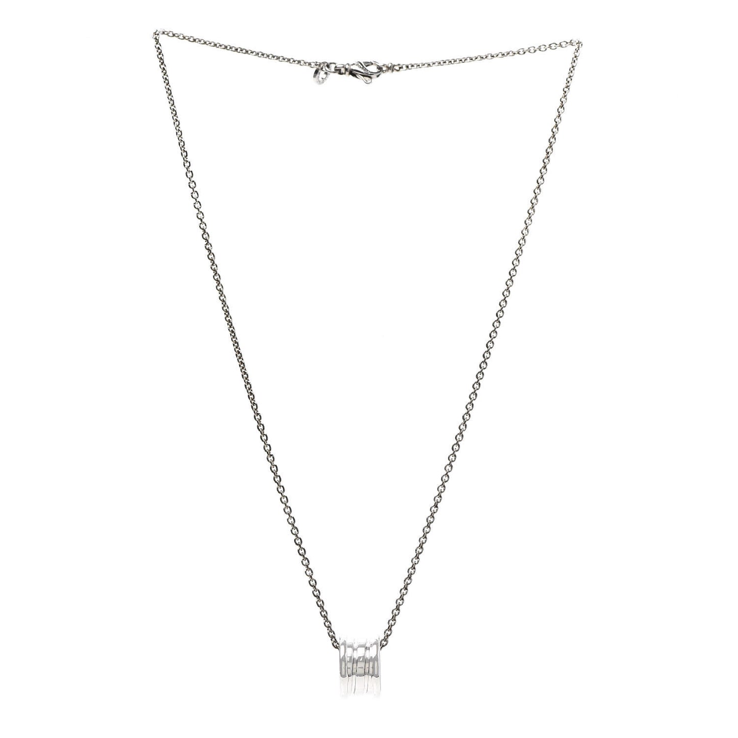 18K White Gold B.Zero1 Pendant Necklace