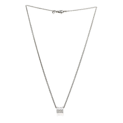 Bulgari 18K White Gold B.Zero1 Pendant Necklace 3 of 7