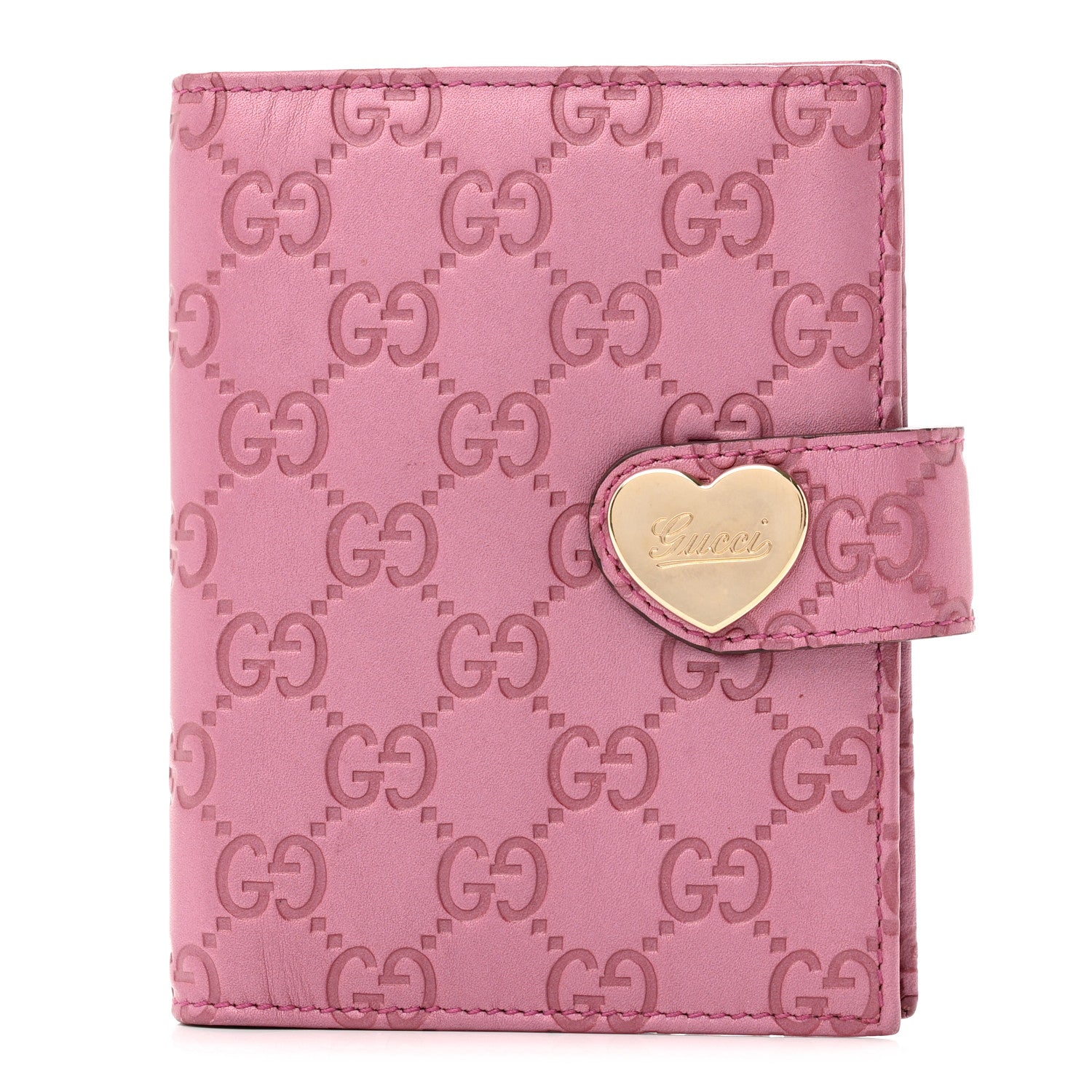 Gucci Metallic Soft Guccissima Heart Small Ring Agenda Fresia Rose 1 of 10