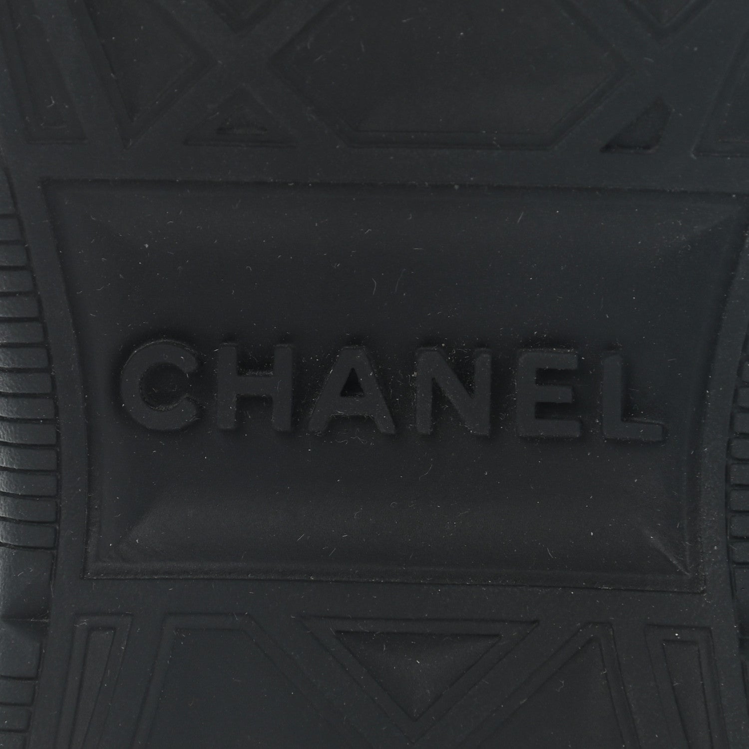 Chanel Velvet Calfskin Mixed Fibers CC Sneakers 36.5 Black 6 of 8