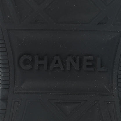 Chanel Velvet Calfskin Mixed Fibers CC Sneakers 36.5 Black 6 of 8