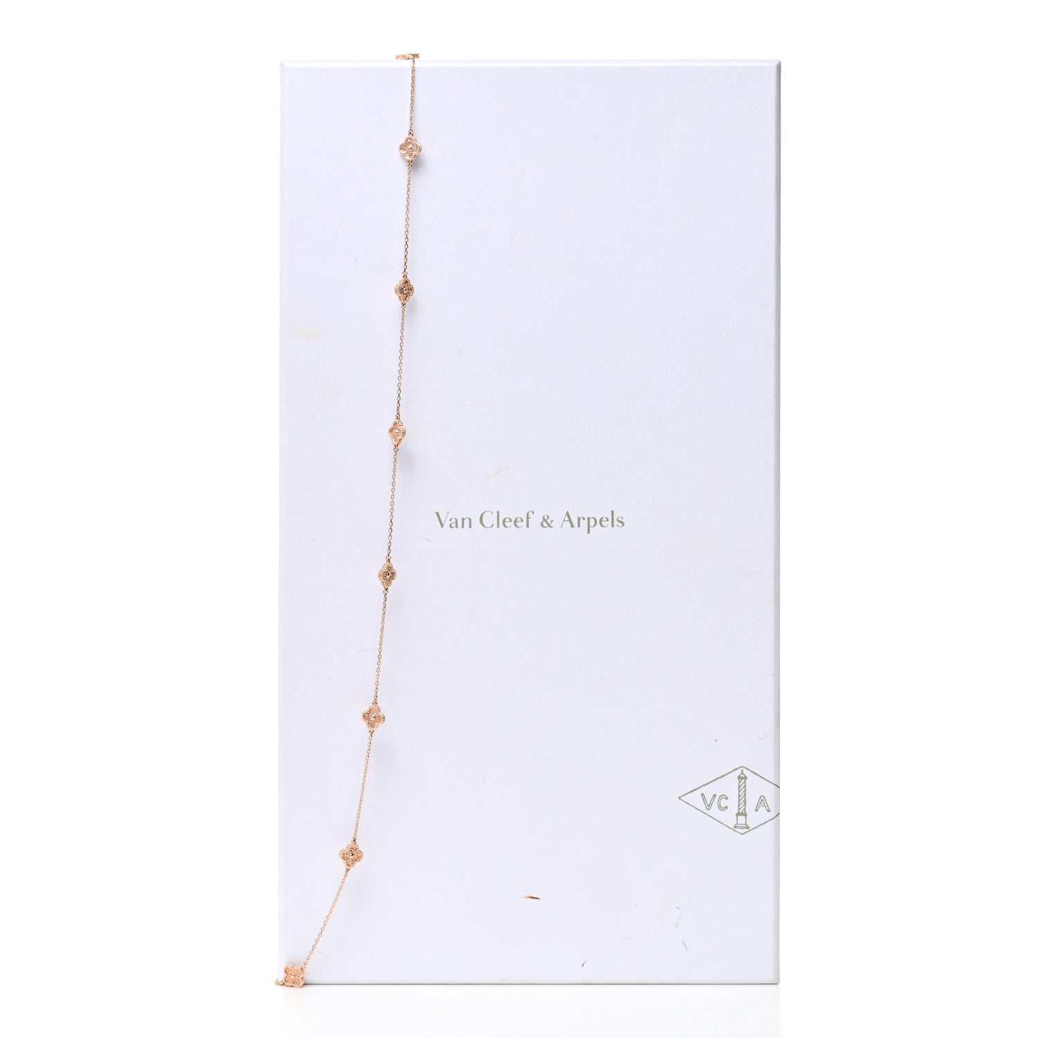 Van Cleef & Arpels 18K Rose Gold 16 Motifs Sweet Alhambra Necklace 7 of 7