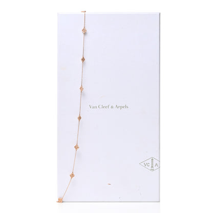 Van Cleef & Arpels 18K Rose Gold 16 Motifs Sweet Alhambra Necklace 7 of 7