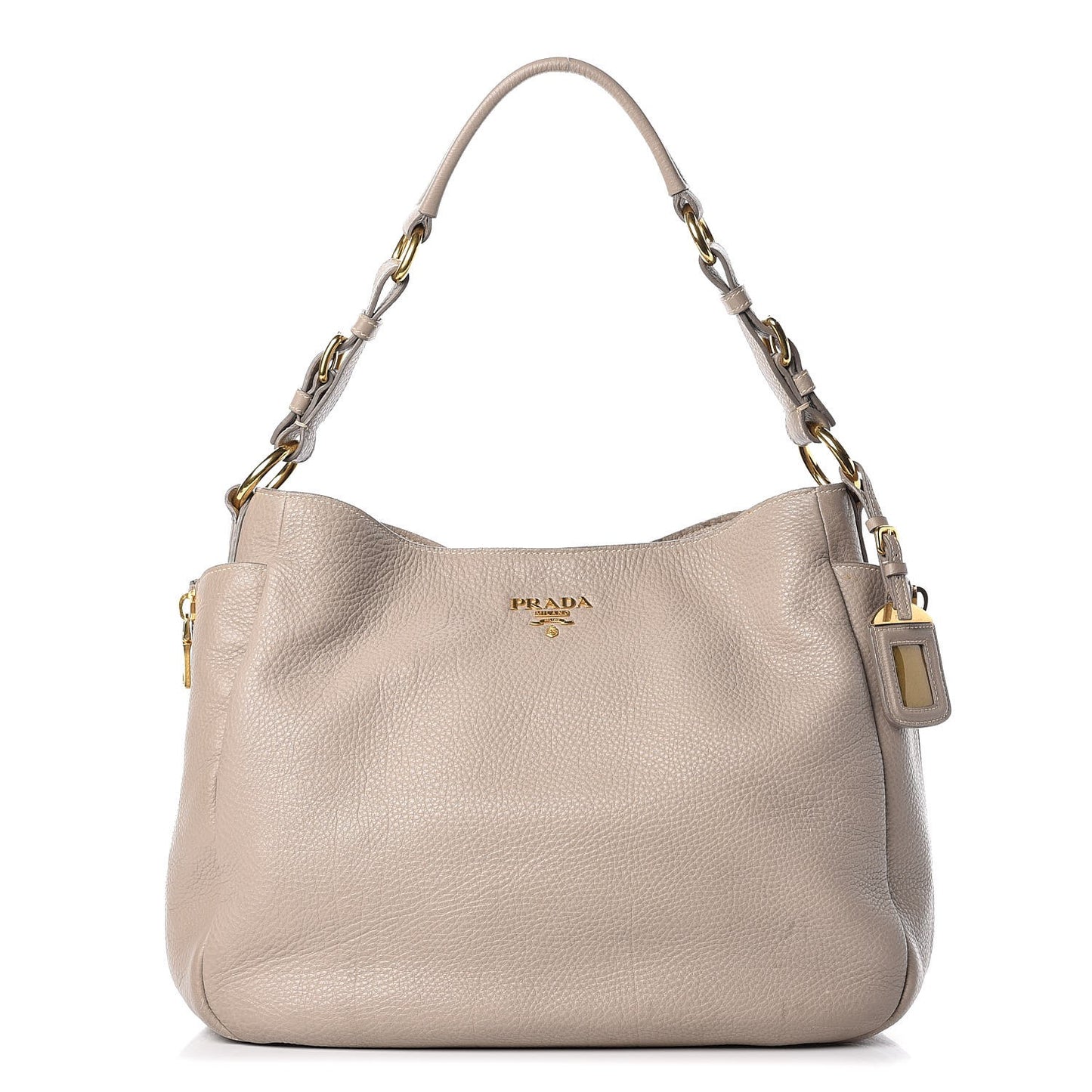 Vitello Daino Side Pocket Hobo Pomice