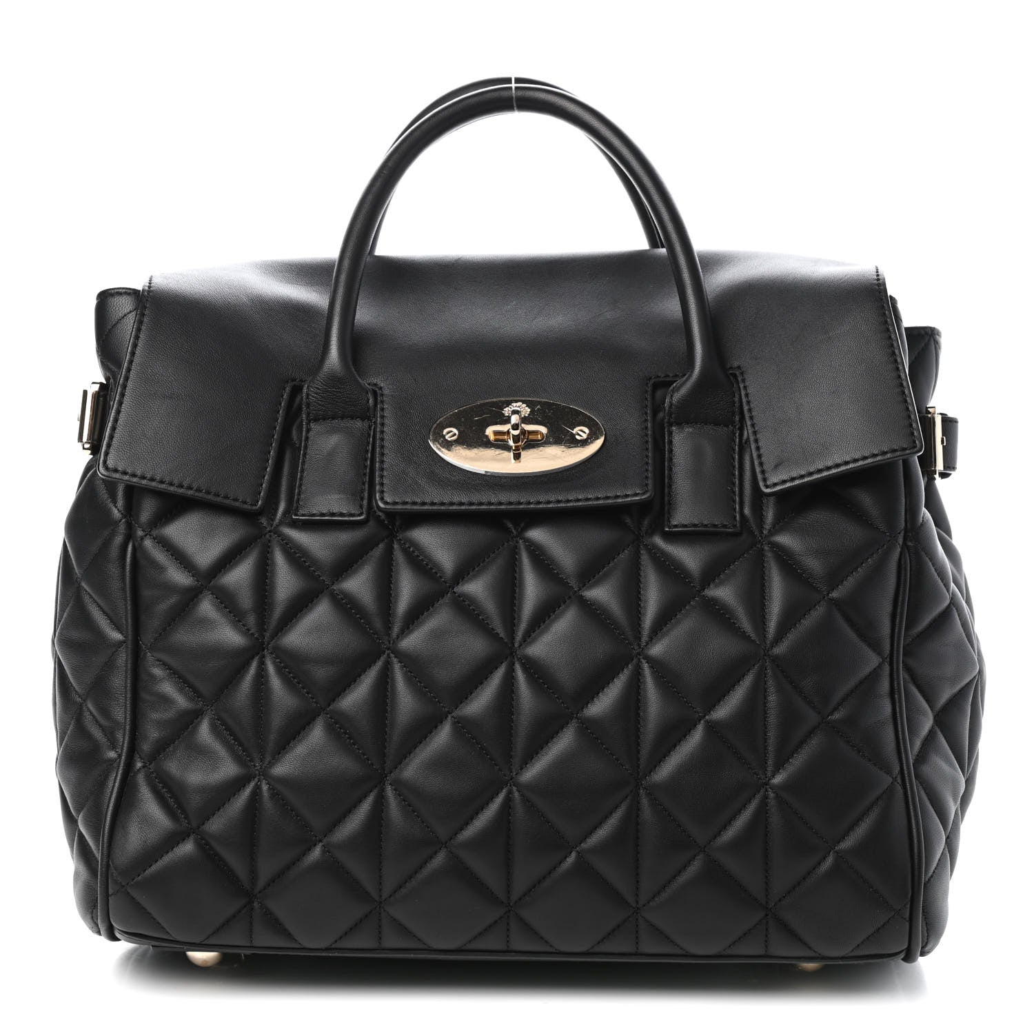 Mulberry Nappa Quilted Medium Cara Delevingne Convertible Bag Black 1 of 11
