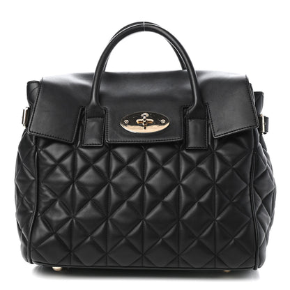 Mulberry Nappa Quilted Medium Cara Delevingne Convertible Bag Black 1 of 11